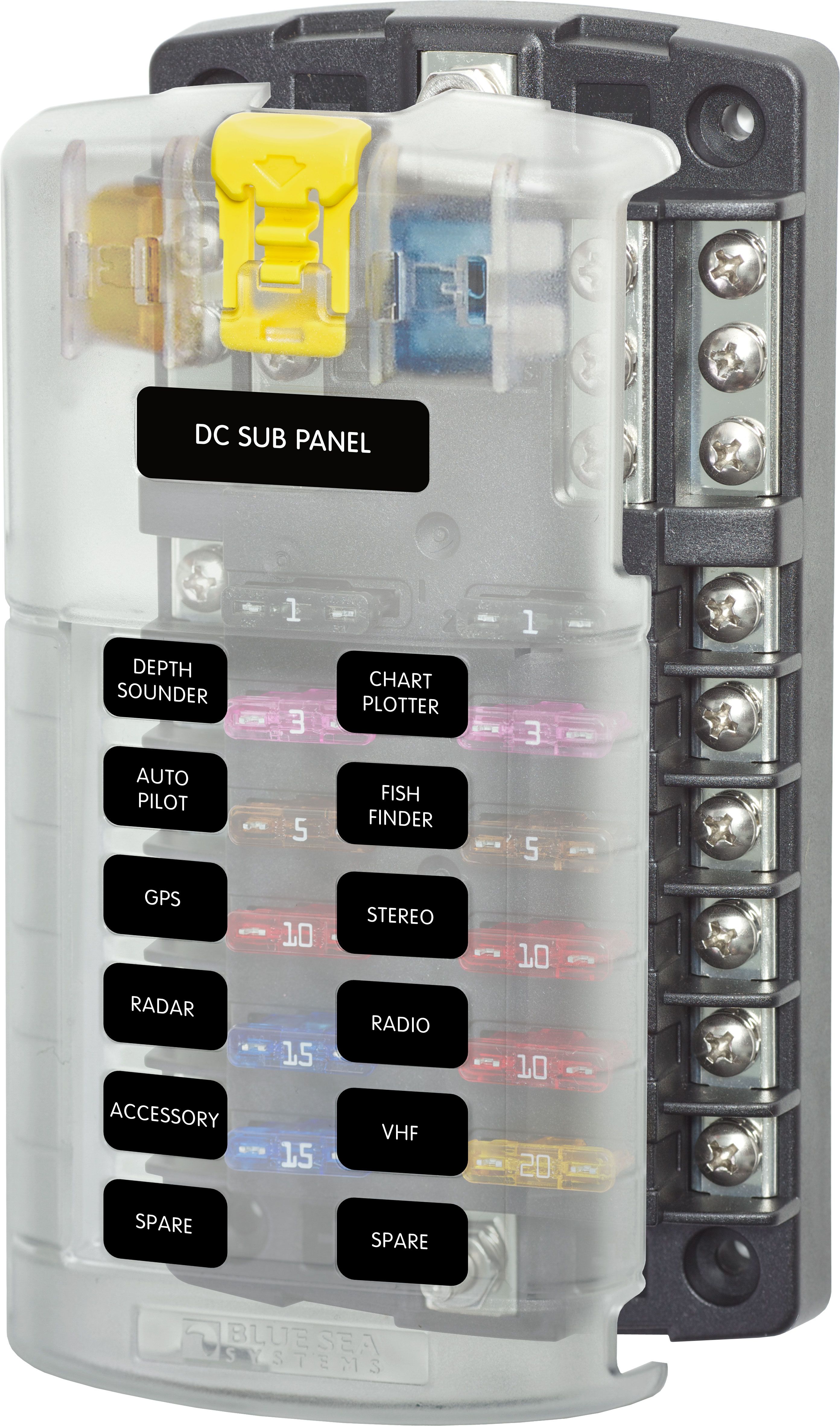 Portafusible estanco 12V 10A con fusible 3A