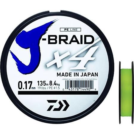 Hilo trenzado pesca Daiwa J-Braid Grand X8 Azul 270m -  - Todo  para tus actividades náuticas