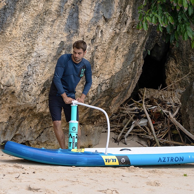 Inflador eléctrico para tablas de paddle surf y kayaks hinchables.
